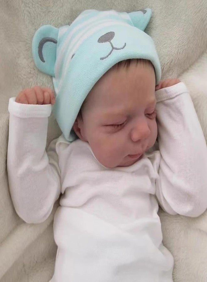 Zero Pam Realistic Reborn Baby Dolls Girls 18 Inch Soft Silicone Baby Doll Girl Smiling Newborn Girl Babies Real Looking Preemie Reborn Dolls for Girls Toys (Contemporary) - Image 3